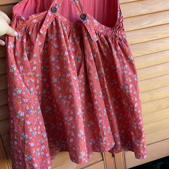 Free People Petunia Backless Mini Dress In Ditsy Floral Print-red In Poppy Combo - Picture 9 of 11